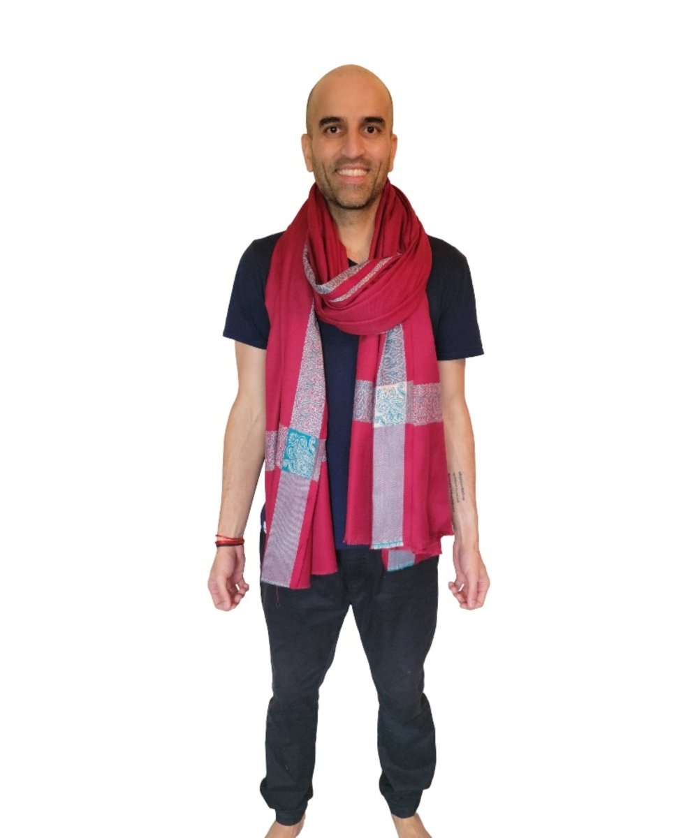 Meditation Shawl / Meditation Blanket / Prayer Shawl for Men Women (Gratitude) - Meditation Shawl