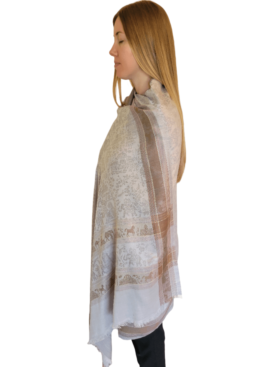 Super Soft Lightweight Luxury Large Pashmina Shawl/Wrap/Scarf/Stole, Exotic Scarves for All Season and Occasions. Unisex. - 