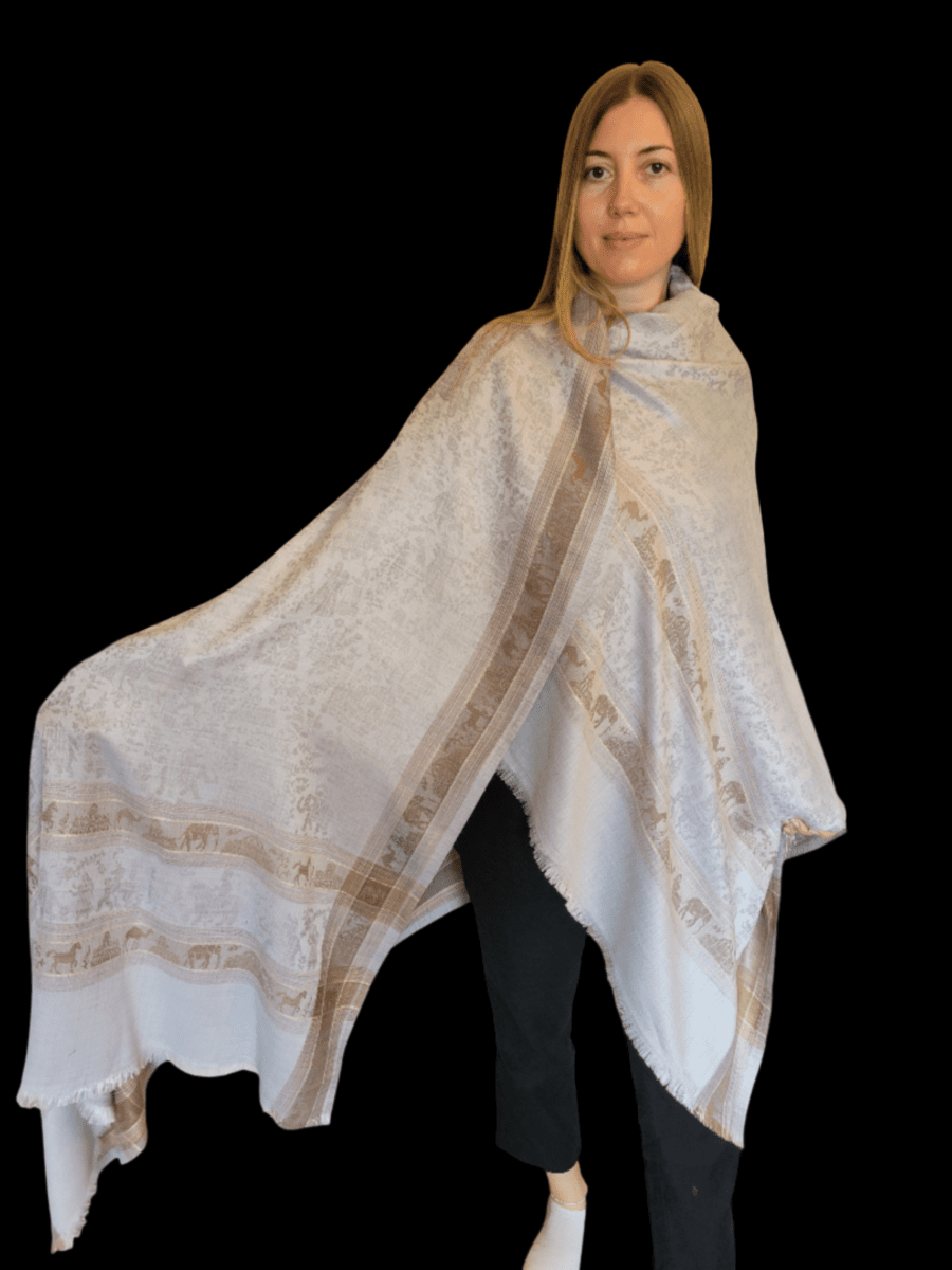 Super Soft Lightweight Luxury Large Pashmina Shawl/Wrap/Scarf/Stole, Exotic Scarves for All Season and Occasions. Unisex. - 