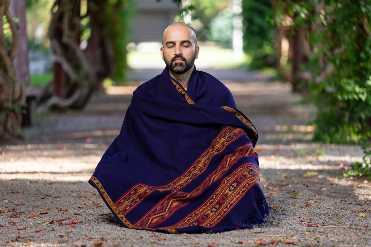Meditation Shawl / Meditation Blanket / Prayer Shawl for Men Women (Energize) - Meditation Shawl
