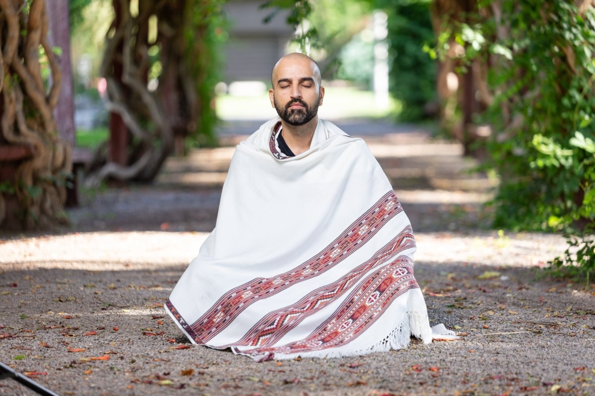 Meditation Shawl / Meditation Blanket / Prayer Shawl for Men Women (Energize) - Meditation Shawl
