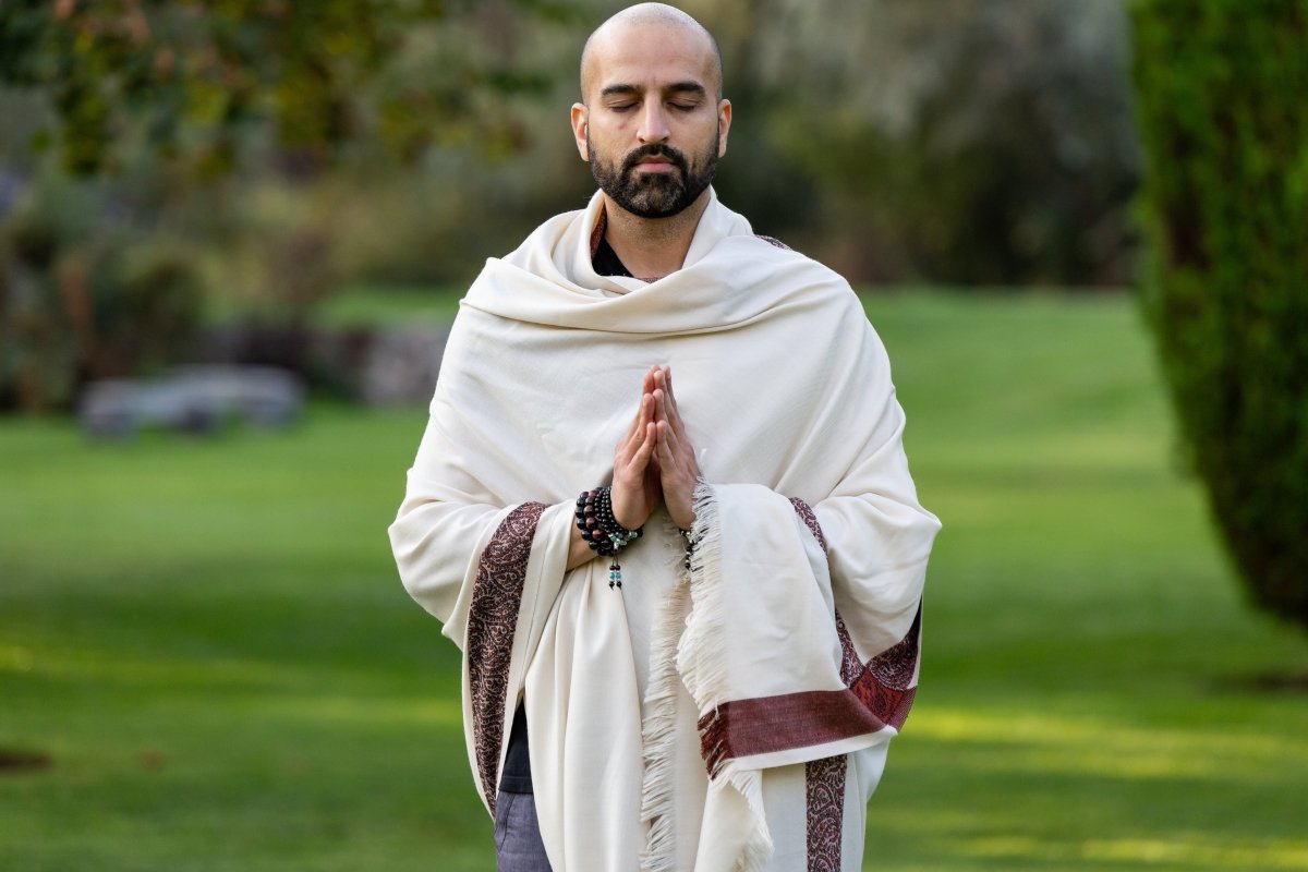 Meditation Shawl / Meditation Blanket / Prayer Shawl for Men Women (Gratitude) - Meditation Shawl