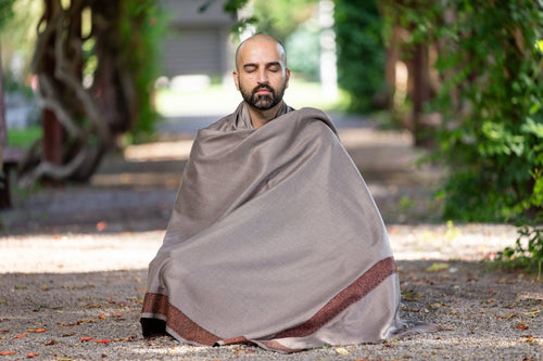 Meditation Shawl / Meditation Blanket / Prayer Shawl for Men Women  (Gratitude)