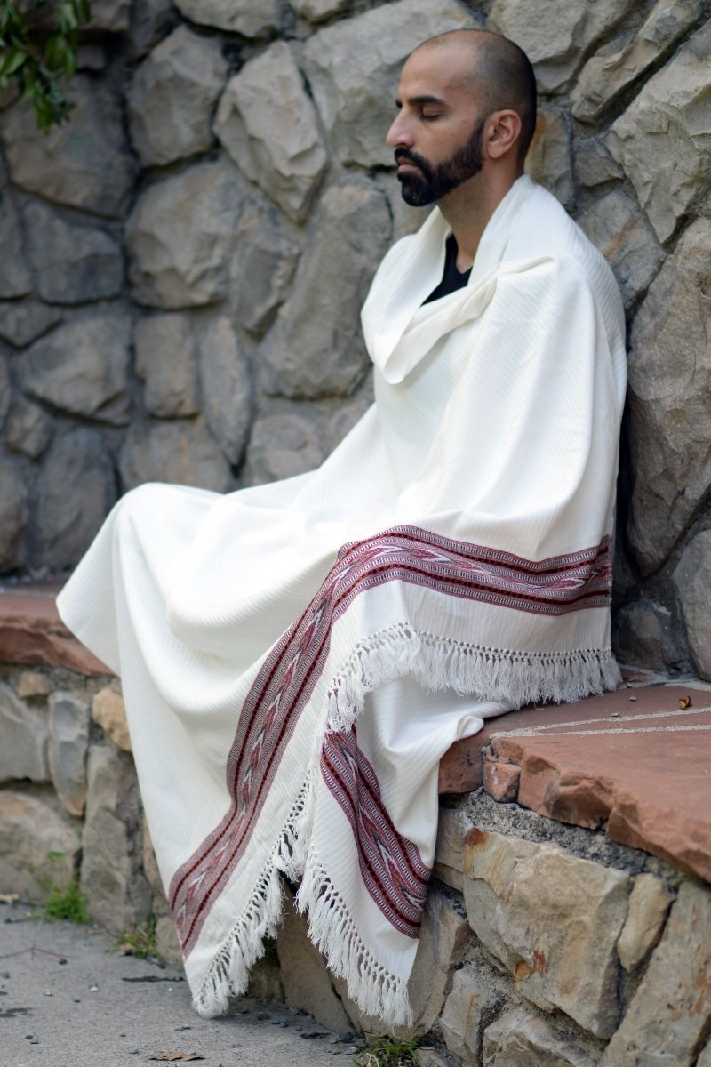 Meditation Shawl / Meditation Blanket / Prayer Shawl for Men Women (Peace) - Meditation Shawl