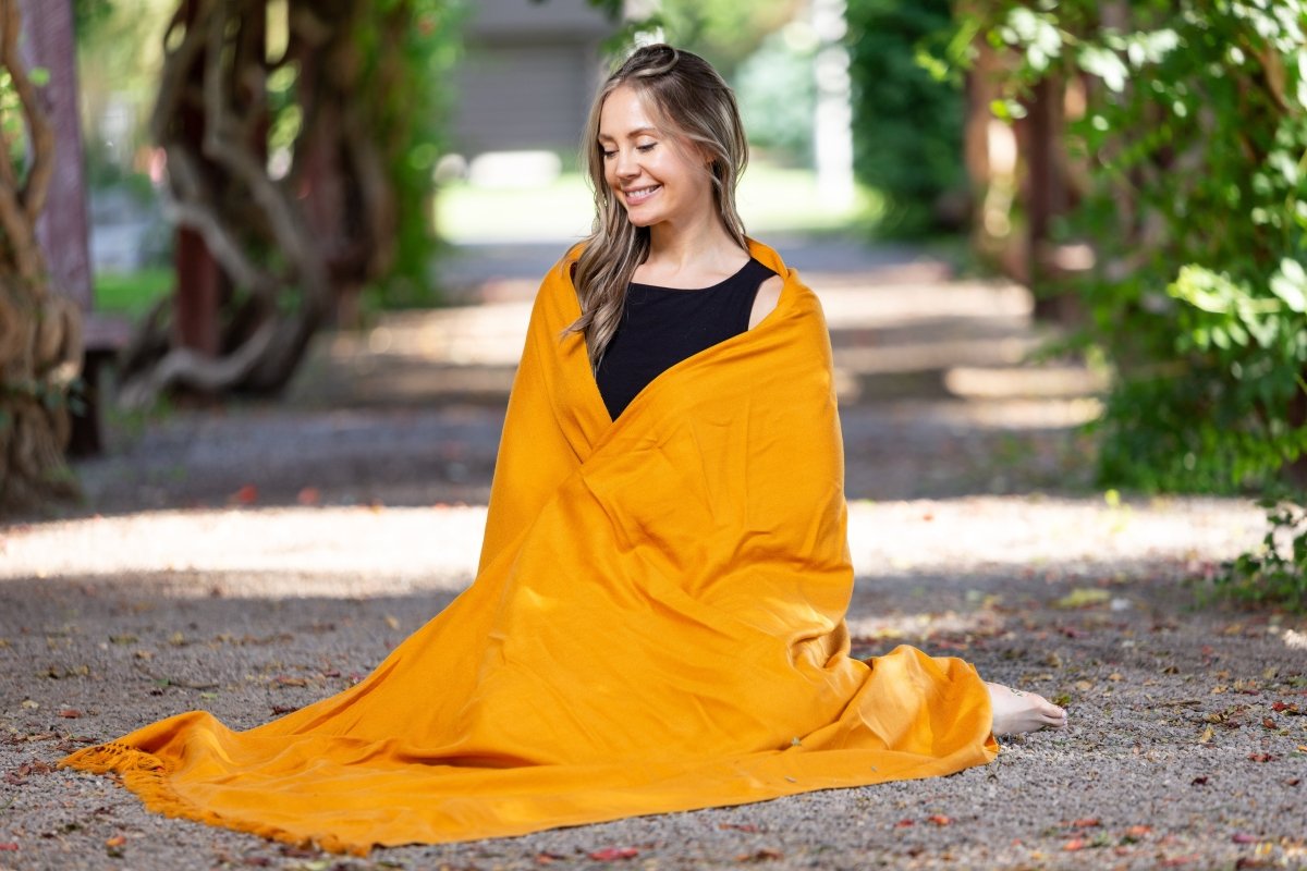 Meditation Shawl | Meditation Blanket or Prayer Shawl for Men & Women  (Simplicity)
