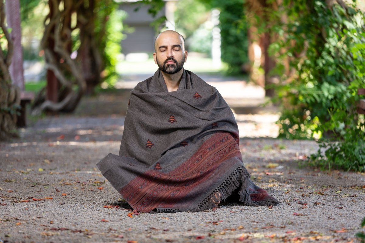 Meditation Shawl / Meditation Blanket / Prayer Shawl for Men Women (Tree of Life) - Meditation Shawl