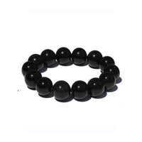 Thumbnail for Obsidian Gemstone Bracelet - Black Obsidian Stretch Bracelet