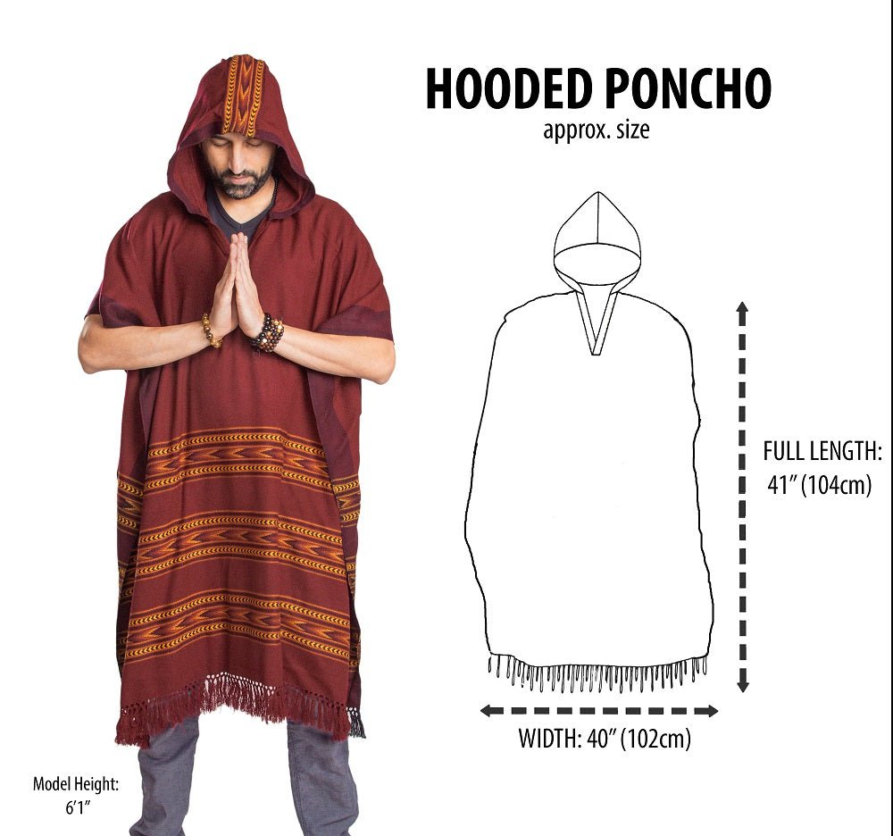 Poncho With Hood (Free Spirit) -