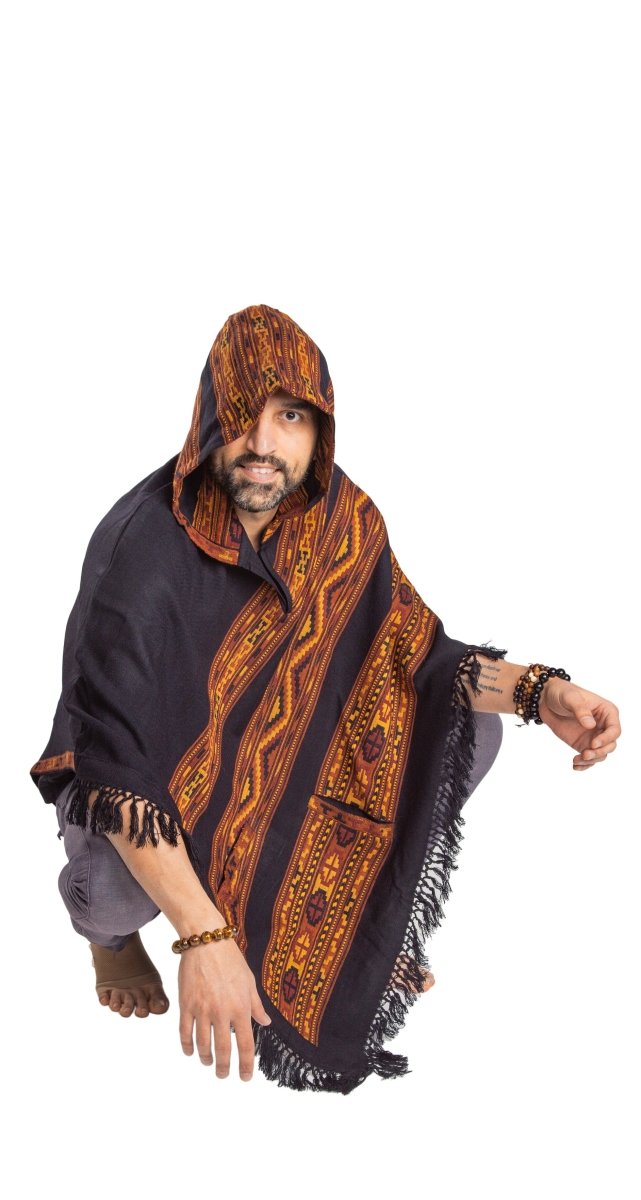 Poncho With Hood + Pockets (Elevate) -