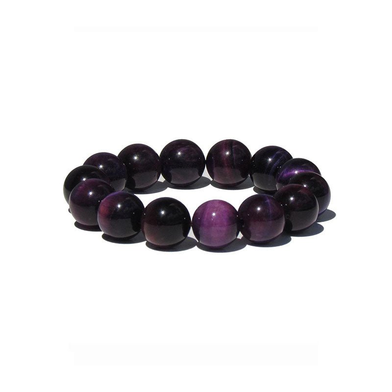 A Purple Tiger Eye Gemstone Bracelet For Good Luck for Men and Women.