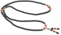 Thumbnail for Red Cinnabar & Obsidian Mala Bracelet/Necklace - Mala Bracelet