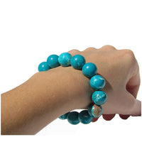 Thumbnail for Turquoise Gemstone Bracelet - Turquoise Stone Stretch Bracelet